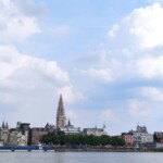 Antwerp seen from the "parking"