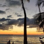 Sunset on White beach