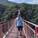 Red Suspension Bridge